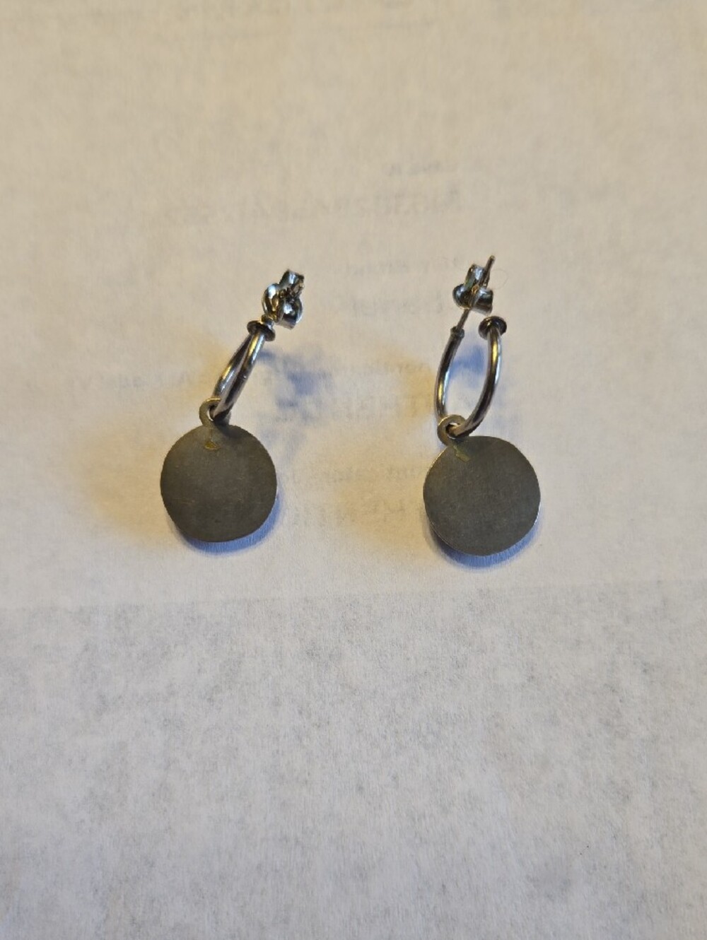 CHANEL Vintage Gold And Silver CC  Logo Drop Earrings - Picture 3 of 5